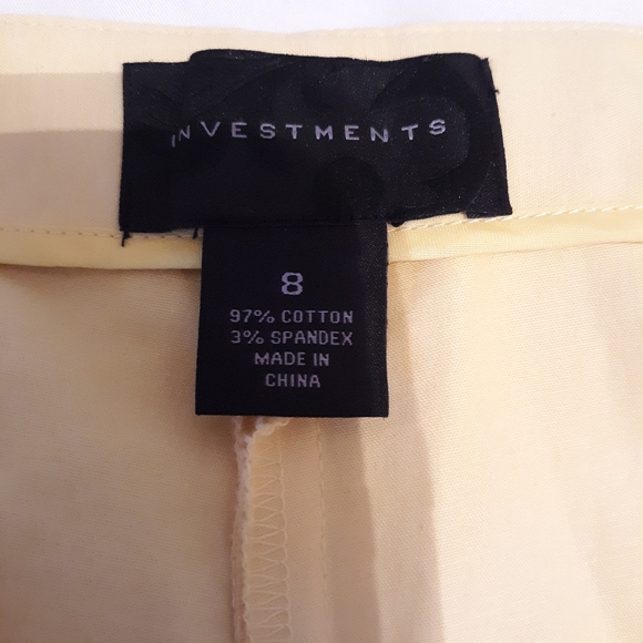 Investments Women's Size 8 Cropped Capris Pants - Picture 7 of 7